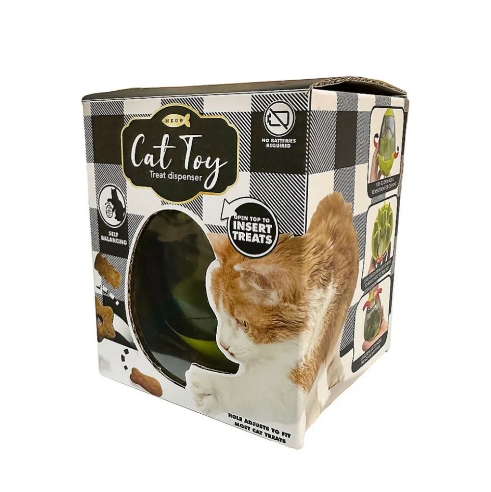 NIB Cat Treat and Food Dispensing Bobble Toy